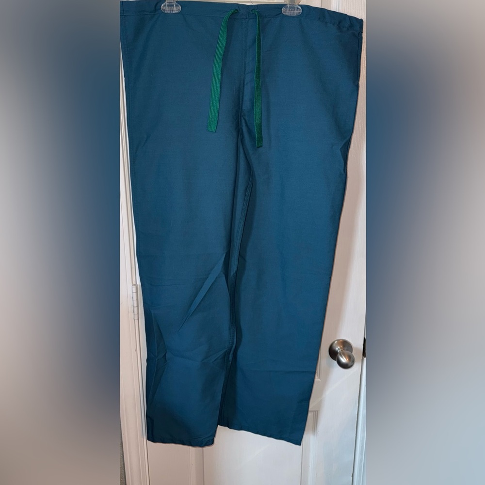 Medline Reversible Caribbean Blue Scrub Pants Size M